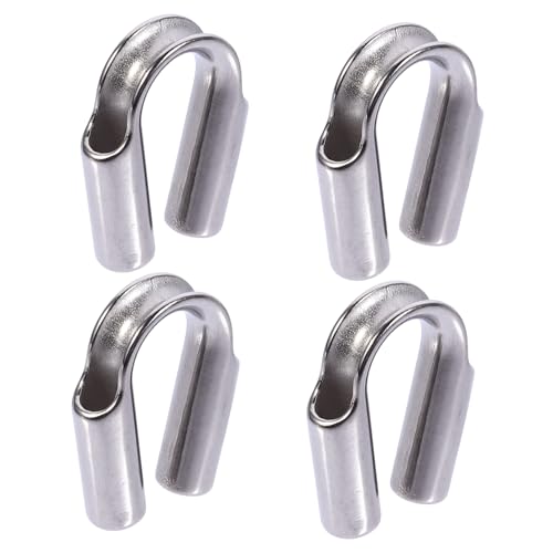 Mikinona 4 Stück Drahtseil Ösen Teilig Heavy Duty Kabel Schutz für Sichere Fixierung für Verschiedene Anwendungen Industrie und Heimwerkerprojekte Mikinona 4 Stück Drahtseil Ösen Teilig Heavy Duty Kabel Schutz für Sichere Fixierung für Verschiedene Anwendungen Industrie und Heimwerkerprojekte von Mikinona