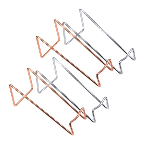 Mikinona 4 Stück Flaschenregal aus Metall Halter für Weinflaschen kleines Weinregal Flaschenständer zum Ausstellen flaschenhalter Modernes Metall -Display -Rack Eisen von Mikinona