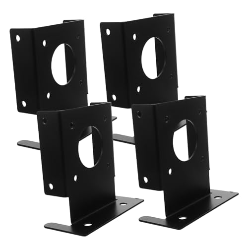 Mikinona 4 Stück Pavillon Basishalterung Deckpfostenanker Pfostenankerbasis DIY Pergola Halterungen Montagepfostenbasis Deckpfostenhalterung Deckgeländerhalterungen von Mikinona