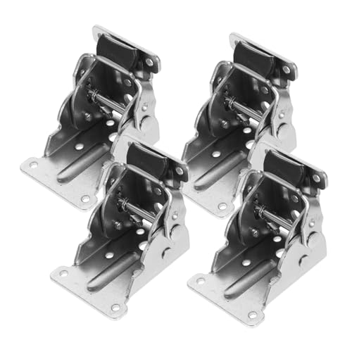 Mikinona 4 Stück Selbstsichernde Klappscharniere aus Robustem Eisen Positionierung Faltbare Tischbeinhalterung für Wohnwagen Couchtische und Möbel Korrosionsbeständig Einfache Montage Mikinona 4 Stück Selbstsichernde Klappscharniere aus Robustem Eisen Positionierung Faltbare Tischbeinhalterung für Wohnwagen Couchtische und Möbel Korrosionsbeständig Einfache Montage von Mikinona