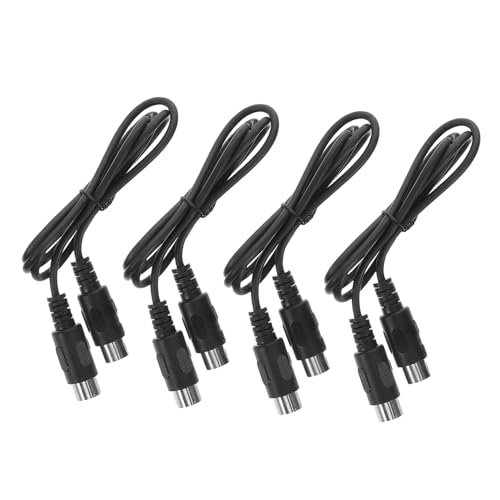 Mikinona 4 Stück Teiliges Midi Kabelset Pin Din Male zu Male Musik Audio Verbindung für Keyboard Synthesizer Elektronische Trommeln Piano und Externe Soundkartem Mikinona 4 Stück Teiliges Midi Kabelset Pin Din Male zu Male Musik Audio Verbindung für Keyboard Synthesizer Elektronische Trommeln Piano und Externe Soundkartem von Mikinona