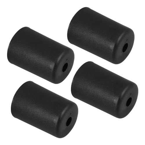 Mikinona 4 Stück Teiliges Schwarze Möbelbeine Geformte Sofabeine aus Robustem Kunststoff Stabile Couch Füße mit Verstellbarer Schraube Möbelstützen für Sofa Schrank Stuhl Bett rutschfeste von Mikinona