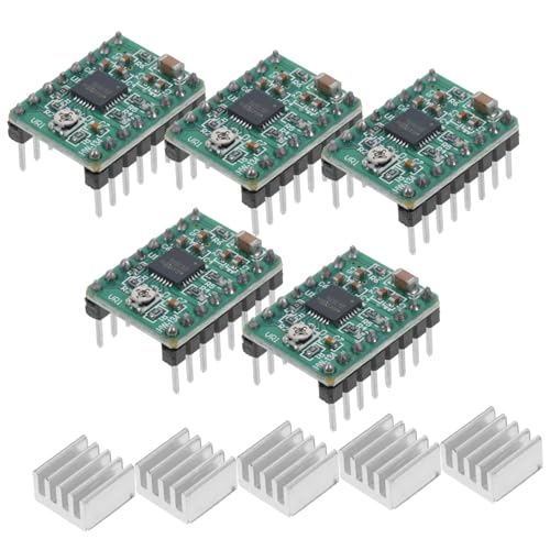 Mikinona 5 Stück 3D -Druckmotorfahrer Funktionen Kühlkörper Treibermotor Schrittmotor-Treiberplatine Drucker Motormodul Hitze Gebäude Schrittmotortreiber Motortreibermodul Grün Mikinona 5 Stück 3D -Druckmotorfahrer Funktionen Kühlkörper Treibermotor Schrittmotor-Treiberplatine Drucker Motormodul Hitze Gebäude Schrittmotortreiber Motortreibermodul Grün von Mikinona