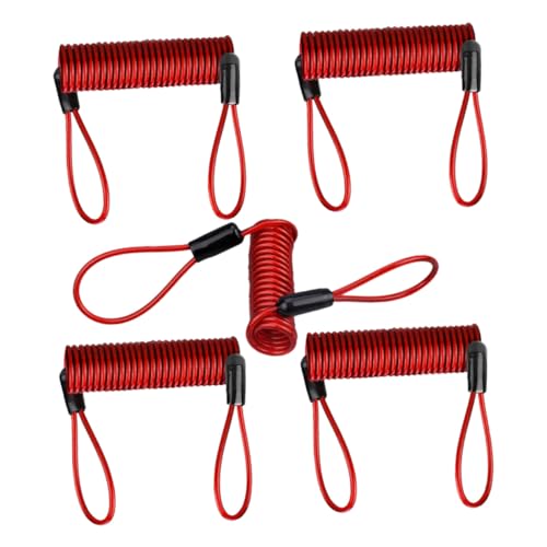 Mikinona 5 Stück Teiliges Disc Brake Lock mit Eingebautem Alarm Robustes Stahlseil Fahrraddiebstahlsicherung für Fahrrad und Motorrad Lang Hohe Vielseitig Einsetzbar Transparent rot Mikinona 5 Stück Teiliges Disc Brake Lock mit Eingebautem Alarm Robustes Stahlseil Fahrraddiebstahlsicherung für Fahrrad und Motorrad Lang Hohe Vielseitig Einsetzbar Transparent rot von Mikinona