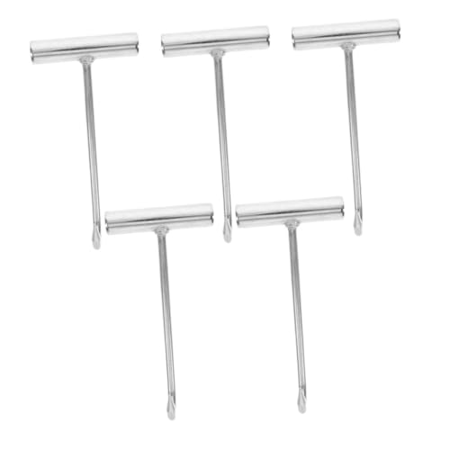 Mikinona 5 Stück Teiliges Edelstahl T-förmiges Fleischentbein-haken Professionelle Metzgerwerkzeuge für Küche Restaurant und Bbq Langlebig Vielseitig Entfernen von Knochen von Mikinona