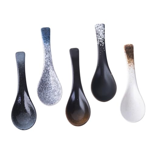 Mikinona 5 Stück Teiliges Keramiklöffel für Reis und Porridge Ergonomisches Design und Glatt Geeignet für Küche und Restaurant Bpa Frei Gesund und Sicher Mikinona 5 Stück Teiliges Keramiklöffel für Reis und Porridge Ergonomisches Design und Glatt Geeignet für Küche und Restaurant Bpa Frei Gesund und Sicher von Mikinona