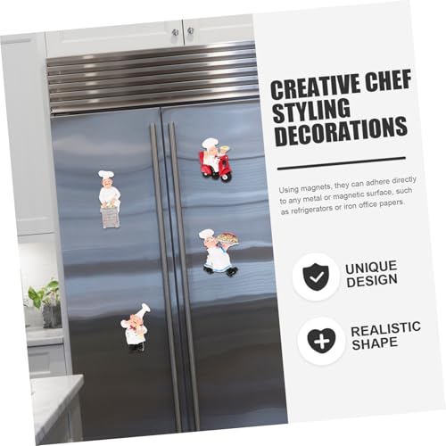Mikinona 5 Stück Teiliges Resin Kühlschrankmagnet Starke Haftkraft Chef koch Figuren Magneten Dekorative Küchendeko Stabile Magnete für Kühlschranktür Vielseitig und Langlebig Mikinona 5 Stück Teiliges Resin Kühlschrankmagnet Starke Haftkraft Chef koch Figuren Magneten Dekorative Küchendeko Stabile Magnete für Kühlschranktür Vielseitig und Langlebig von Mikinona