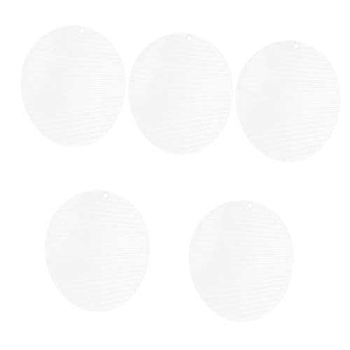 Mikinona 5 Stück Teiliges Transparentes Dumpling Runde Dampfschalen für Dumplings Gemüse und Snacks Praktischer Lagerbehälter mit Abdeckung Minimalistisches Design für Moderne Küchen von Mikinona