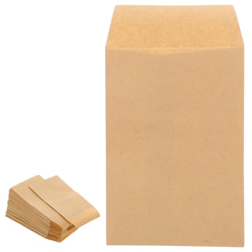 Mikinona 50 Stück Kraftpapier Samenumschläge Selbstklebend Robuste Saatgut Aufbewahrung Verpackungsbeutel für Garten und Kleine Gegenstände Mikinona 50 Stück Kraftpapier Samenumschläge Selbstklebend Robuste Saatgut Aufbewahrung Verpackungsbeutel für Garten und Kleine Gegenstände von Mikinona