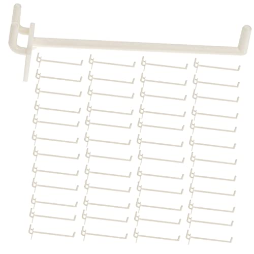 Mikinona 50 Stück Pegboard Haken Robuste Abs Haken für Garage und Supermarktregale Einfache Installation zur Wandorganisation und Aufbewahrung von Mikinona