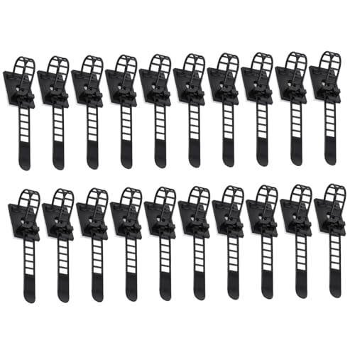 Mikinona 50 Stück Teiliges Verstellbare Kabelclips Selbstklebend mit Mehrfachschlitzen Kabelhalter zur Kabelorganisation für Schreibtisch Tv Computer USB und Ladekabel Einfache von Mikinona