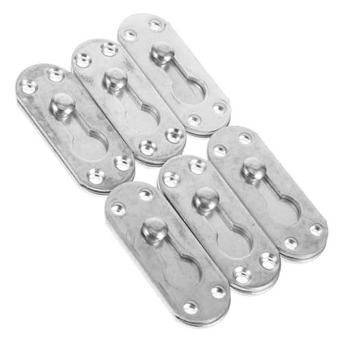 Mikinona 6 Sätze Teiliges Runde Betthalterungen aus Robuste Bettrahmenbeschläge Vielseitig Einsetzbare Bettbeschläge für Lattenrost und Möbel Einfache Montage Stabile Verbindung für von Mikinona