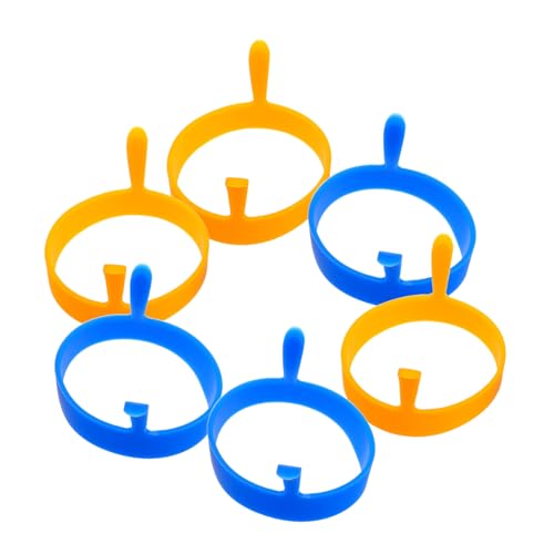 Mikinona 6 Stück Silikon Eierformer mit Antihaftbeschichtung Kocherringe für Spiegeleier und Pancakes Langlebige Leichte für Frühstück und Omelettpfannen Mikinona 6 Stück Silikon Eierformer mit Antihaftbeschichtung Kocherringe für Spiegeleier und Pancakes Langlebige Leichte für Frühstück und Omelettpfannen von Mikinona