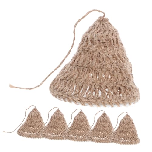 Mikinona 6 Stück Teiliges Boho Handgewebt aus Naturseil Nordischer Stil Geflochtene Pendelleuchte für Wohnzimmer Schlafzimmer Esszimmer Sanftes Stimmungslicht und Dekorativer Akzent von Mikinona