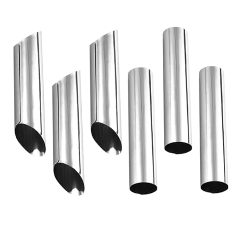 Mikinona 6 Stück Teiliges Edelstahl Cannoli Röhren Set Langlebige Schillerlockenförmige Backform für Croissants und Gebäck für Zuhause Profibäcker Vielseitiges von Mikinona