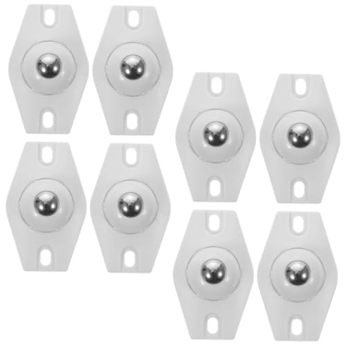 Mikinona 8 Stück Selbstklebende Mini lenkrollen Drehbare Kleberäder aus Abs und Metall Verschleißfest für Küchengeräte Möbel Kaffeemaschine Einfache Montage Langlebig von Mikinona