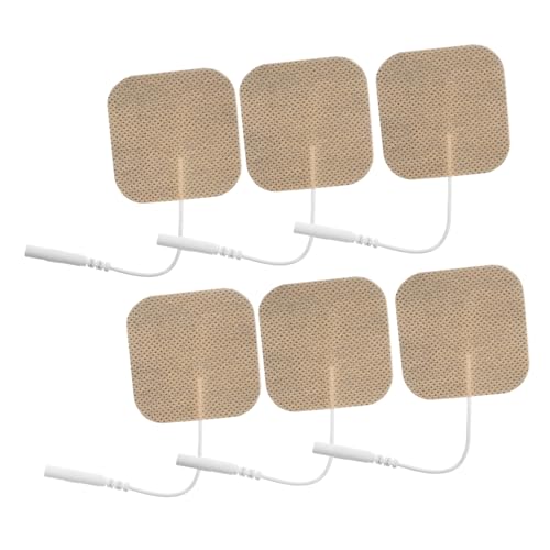 Mikinona 8 Stück Teiliges Massage Pads Selbstklebende Elektroden für Professionelle Anwendung zur Schmerzlinderung an Rücken Nacken Schultern und Knien von Mikinona