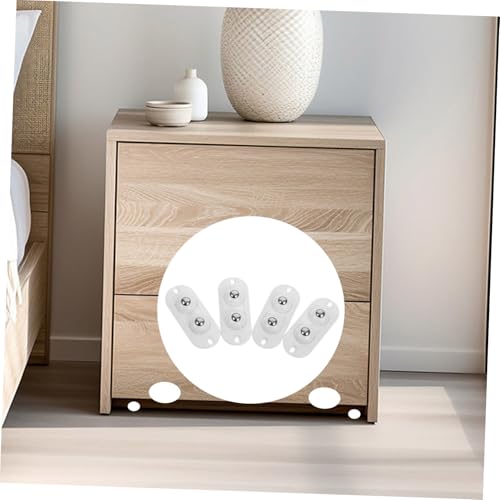 Mikinona 8 Stück Teiliges Mini Möbelrollen mit Doppelt Kugelgelagerten Selbstklebenden Universalrollen Leise Verschleißfest für Kleine Küchengeräte Aufbewahrungsboxen und Möbel Kompakt und von Mikinona