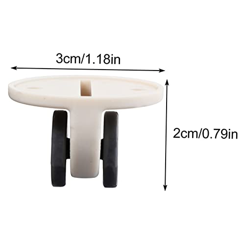 Mikinona 8 Stück Teiliges Selbstklebende Kunststoff lenkrollen für Aufbewahrungsboxen Geräuscharm und Robust Geeignet für Möbel Trolleys und Kleine Geräte Einfache Montage Glatten von Mikinona