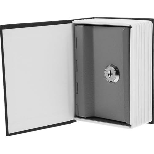 Mikinona Abschließbare Buchsafe Spardose aus Robustem Material Versteckte Aufbewahrungsbox für Münzen und Geld Sichere Piggy Bank für Erwachsene für Zuhause und Büro Schwarzes Design Mikinona Abschließbare Buchsafe Spardose aus Robustem Material Versteckte Aufbewahrungsbox für Münzen und Geld Sichere Piggy Bank für Erwachsene für Zuhause und Büro Schwarzes Design von Mikinona