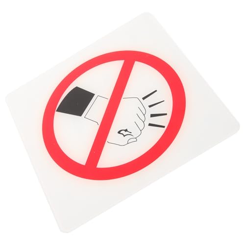 Mikinona Acryl Warnschild Kein Klopfschild Langlebig und Wetterbeständig Leicht zu Montieren Lesbare Schrift Vielseitig für Wand und Tür Geeignet als Verbotsschild und Hinweis für von Mikinona