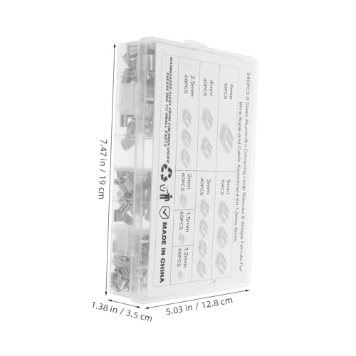 Mikinona Aluminium Drahtseilfutter Drahtseilhülsen Drahtseil Flügelklemme Edelstahl Seilklemme Drahtkabel Crimps Crimpschlaufenhülse Drahtseil Aluminiumhülse Silber Mikinona Aluminium Drahtseilfutter Drahtseilhülsen Drahtseil Flügelklemme Edelstahl Seilklemme Drahtkabel Crimps Crimpschlaufenhülse Drahtseil Aluminiumhülse Silber von Mikinona