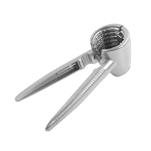 Mikinona Aluminiumlegierung Walnussknacker mit Ergonomischem Griff Rutschfest Glatte Oberfläche Praktisches Küchenwerkzeug für Mandeln Walnüsse Kastanien Zuhause und Gastronomie von Mikinona