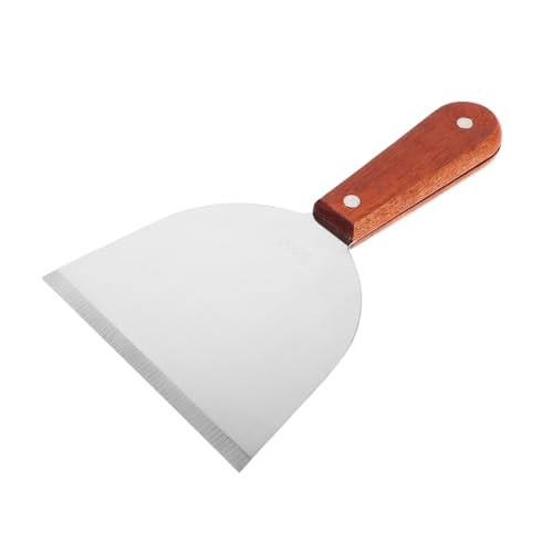 Mikinona Bbq Druckschaufel Grill Hibachi Spatel Fleischpressplatte Edelstahl Spatel Metall Barbecue Presse Steak Presse Quadratisch Breiter Barbecue von Mikinona