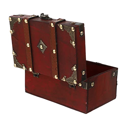 Mikinona Holzbox Klein Für Aufbewahrung Retro Design Aus Natürlichem Holz Vintage Aufbewahrungsbox Für Zuhause Schreibtisch-Organizer Mit Schöner Textur von Mikinona