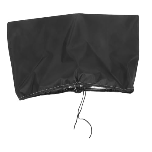 Mikinona Computer Monitor Cover aus Strapazierfähigem Oxford Gewebe Wiederverwendbarer Staubschutz für Desktop Displays Leicht Maßgeschneidert für Büro und Zuhause Schwarz von Mikinona
