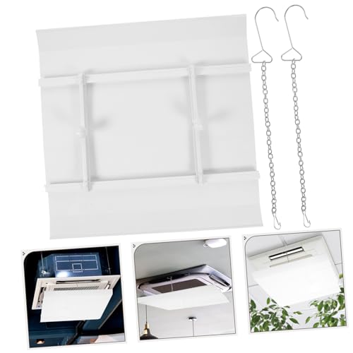 Mikinona Direct Blowing Windabweiser für Zentrale Klimaanlagen Plastikverstärkt Windleitender Air Deflector mit Punchfreiem Design Einfache Montage Langlebig und Praktisch für Sanfte von Mikinona