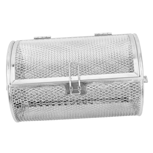 Mikinona Edelstahl Drehspieß Grillkorb für Gemüse und Pommes Langlebiger Ofenrost mit Großem Öffnungsdesign Universeller Edelstahl grillkorb für Luftfritteuse und Backofen Rostfrei Mikinona Edelstahl Drehspieß Grillkorb für Gemüse und Pommes Langlebiger Ofenrost mit Großem Öffnungsdesign Universeller Edelstahl grillkorb für Luftfritteuse und Backofen Rostfrei von Mikinona