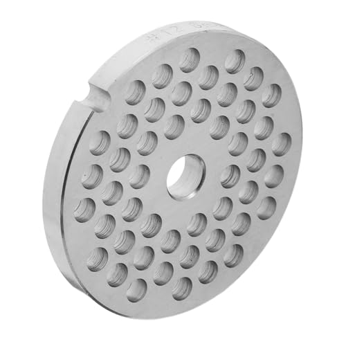 Mikinona Edelstahl Ersatzscheibe Lochgröße Robust Langlebig für Elektrische Fleischersatzscheibe Saftiges Hackfleisch Gleichmäßig für Wurstherstellung und Küchenzubehör von Mikinona