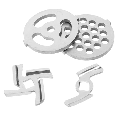 Mikinona Edelstahl Ersatzteile Teilig Präzise Gefertigt Langlebig für Elektrische Fleischmaschine Haushalt Effiziente Zerkleinerung und Einfache Montage von Mikinona