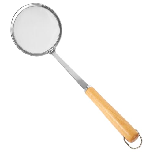 Mikinona Edelstahl Fettlöffel Küchenfilterlöffel Kochgeschirr Feiner Schaumlöffel Siebgriff Kochsieb Sieb Utensilienschaufeln Holz Silber Mikinona Edelstahl Fettlöffel Küchenfilterlöffel Kochgeschirr Feiner Schaumlöffel Siebgriff Kochsieb Sieb Utensilienschaufeln Holz Silber von Mikinona