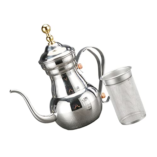 Mikinona Edelstahl Filter Topf Dekorative Kaffeekanne Arabischen Wasserkocher Multi-funktion Kaffeekanne Küche Werkzeug von Mikinona