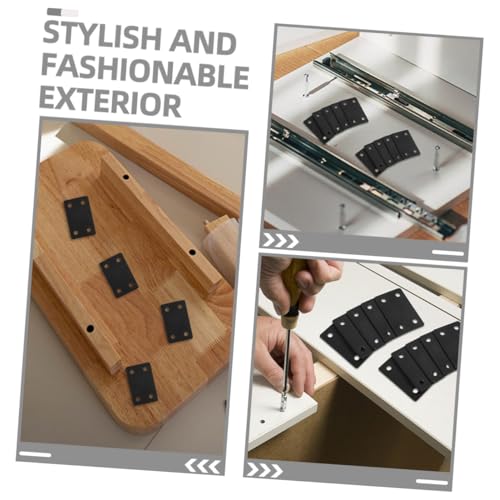 Mikinona Edelstahl Flachwinkel mit Schrauben Robuste Verbindungsmontageplatte für Schränke Wandwinkel und Regalhalterung Mehrlochige Befestigungsplatte für Holzverbindung Stabil und Mikinona Edelstahl Flachwinkel mit Schrauben Robuste Verbindungsmontageplatte für Schränke Wandwinkel und Regalhalterung Mehrlochige Befestigungsplatte für Holzverbindung Stabil und von Mikinona