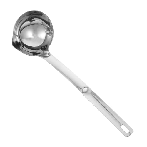 Mikinona Edelstahl Ölabscheider Schöpfkelle mit Langem Griff Fetttrennender Suppenlöffel aus Lebensmittelechtem Edelstahl Robust Komfortabel Effizient für Fettarmes Kochen und Einfache Mikinona Edelstahl Ölabscheider Schöpfkelle mit Langem Griff Fetttrennender Suppenlöffel aus Lebensmittelechtem Edelstahl Robust Komfortabel Effizient für Fettarmes Kochen und Einfache von Mikinona