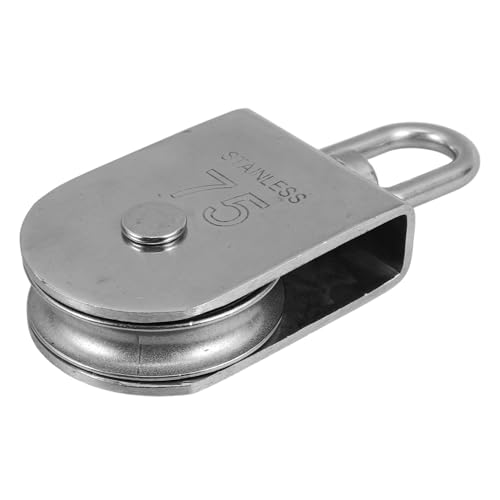 Mikinona Edelstahl Seilrolle Schwerlast Umlenkrolle mit Hochwertigem Lager Tragfähige Lifting Single Pulley für Drahtseil Geräuscharme Zugrolle mit Hoher Belastbarkeit Outdoor Geeignet Mikinona Edelstahl Seilrolle Schwerlast Umlenkrolle mit Hochwertigem Lager Tragfähige Lifting Single Pulley für Drahtseil Geräuscharme Zugrolle mit Hoher Belastbarkeit Outdoor Geeignet von Mikinona