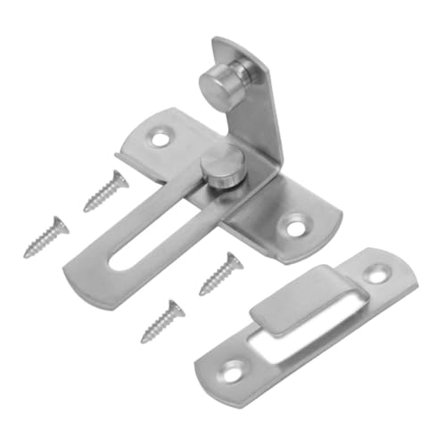 Mikinona Edelstahl Türschloss Schiebetür Riegel Winkel Großer Türriegel für Türen Fenster Schränke Schiebetüren Vielseitig Einsetzbar Einfache Montage Sicherheitsriegel Mikinona Edelstahl Türschloss Schiebetür Riegel Winkel Großer Türriegel für Türen Fenster Schränke Schiebetüren Vielseitig Einsetzbar Einfache Montage Sicherheitsriegel von Mikinona