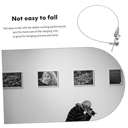 Mikinona Einstellbare Edelstahl drahtseil Bilderaufhängung mit Schnellverschluss Rostfrei Langlebig Leicht Kompakt Geeignet für Galerien und Ausstellungen Sichere Montage ohne Verformen Mikinona Einstellbare Edelstahl drahtseil Bilderaufhängung mit Schnellverschluss Rostfrei Langlebig Leicht Kompakt Geeignet für Galerien und Ausstellungen Sichere Montage ohne Verformen von Mikinona