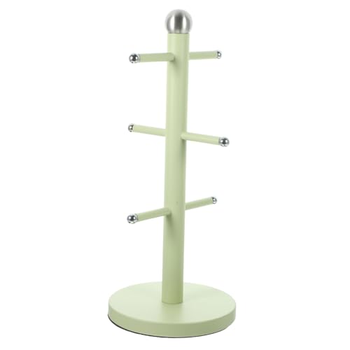 Mikinona Eisen Tassenhalter Baum Grüner Kaffeebecher Organizer Stabiler Becherständer für Küche Praktischer Tee Kaffeetassenhalter Einfach zu Reinigen Platzsparend und Dekorativ von Mikinona