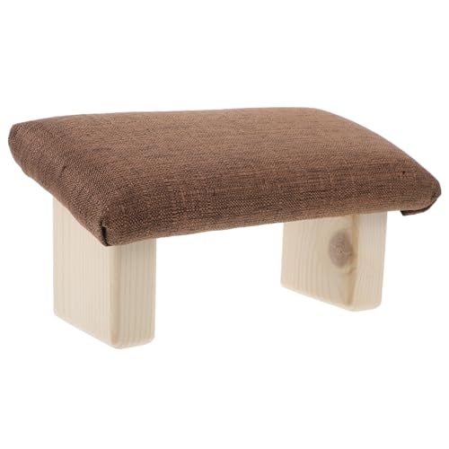 Mikinona Ergonomischer Holz Kniestuhl mit Baumwollbezug Stabile Konstruktion für Bessere Haltung Entlastet Beine und Rücken für Büro und Zuhause Langlebiger Sitzhocker zur von Mikinona