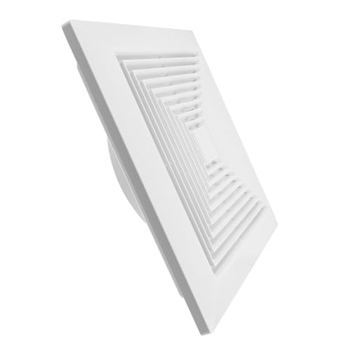 Mikinona Exhaust Fan Grille mit Federklammern Quadratischer Ventilatorabdeckung aus Robustem Kunststoff für Badezimmer Decken Wandlüftung Effiziente Luftzirkulation und Einfache Montage von Mikinona