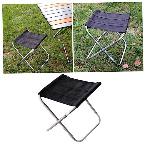 Mikinona Faltbarer Gartenstuhl Tragbarer Klappstuhl Oxford Mittlere Silber für Camping Picknick Angeln und Outdoor Aktivitäten von Mikinona