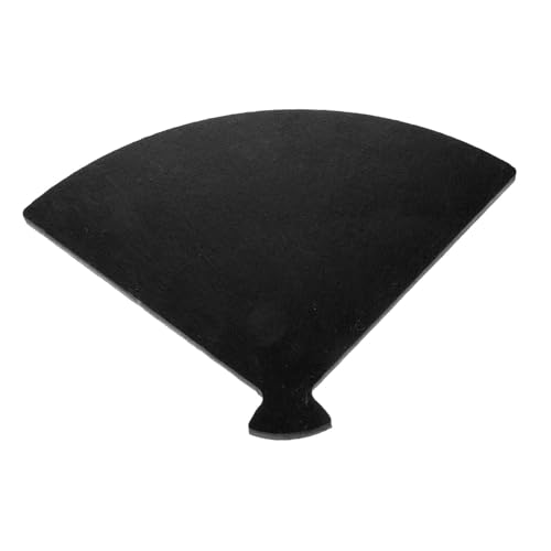 Mikinona Felsenplattenschale Teller Sushi-platte Planke Tabletts Geschirr Servieren Geteiltes Serviertablett Servierplatten Gericht Elegante Steakplatte Black Naturschiefer von Mikinona