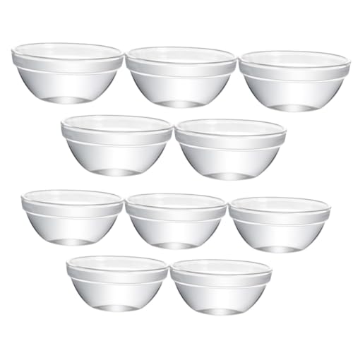 Mikinona Gestapelte Eisschalen Snackschale aus Glas hitzebeständig Dessertschalen Mikinona Gestapelte Eisschalen Snackschale aus Glas hitzebeständig Dessertschalen von Mikinona