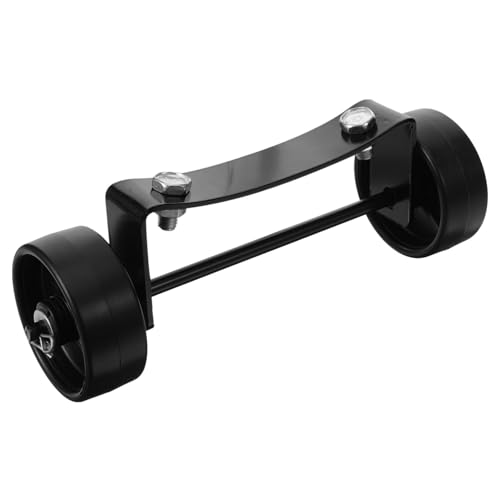 Mikinona Heizgerät Ersatzrad Bewegliches Heizer-rad aus Eisen und Kunststoff Vielseitig Einsetzbar Einfache Montage Robustes Gasheizer-rollenrad für Terrassenheizungen Schwarz von Mikinona