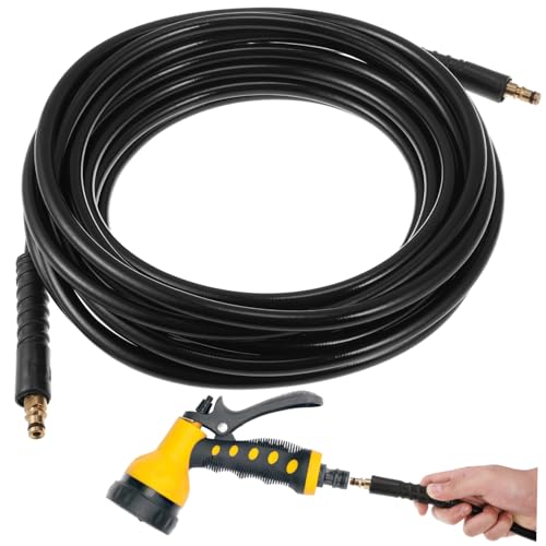 Mikinona Hochdruckreiniger Verlängerungsschlauch Flexibler Premium Gummi Kompatibel mit Karcher Serie für Auto Reinigung Boden Schwimmbad Mikinona Hochdruckreiniger Verlängerungsschlauch Flexibler Premium Gummi Kompatibel mit Karcher Serie für Auto Reinigung Boden Schwimmbad von Mikinona