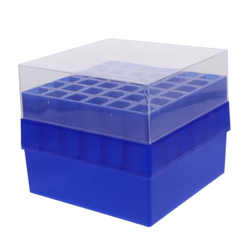 Mikinona Laboratory Cryogenic Box für Probenröhrchen Wiederverwendbare Kunststoff aufbewahrungsbox Transparente Gefrierbox für Labortests Temperaturbeständig für Kryogene Lagerung von Mikinona